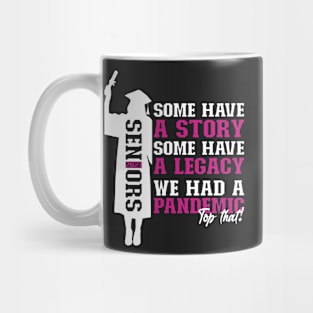 Pandemic Graduation | White And Violet Text Funny Graduation Mug